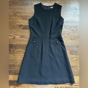 Tory Burch Sleeveless Black wool blend sheath dress Size 4